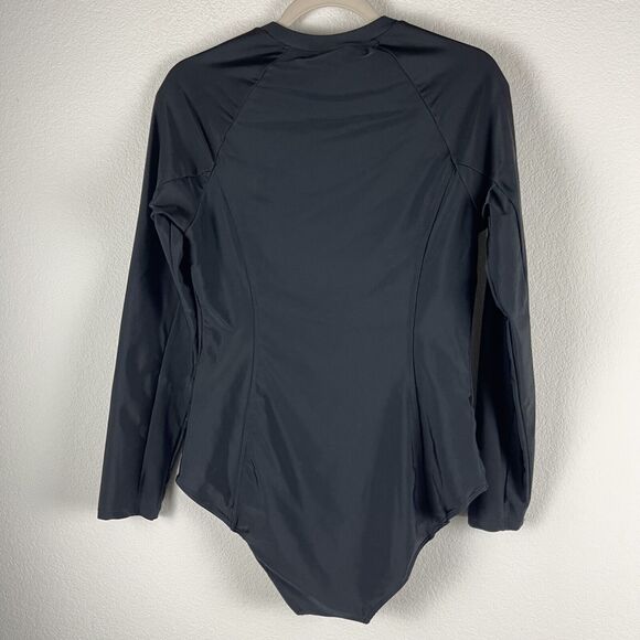 Cabana Life One Piece Swimsuit Womens XL Black Zip Front Pockets UPF 50 NWT - Picture 10 of 16